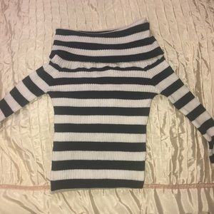 F21 off the shoulder striped top